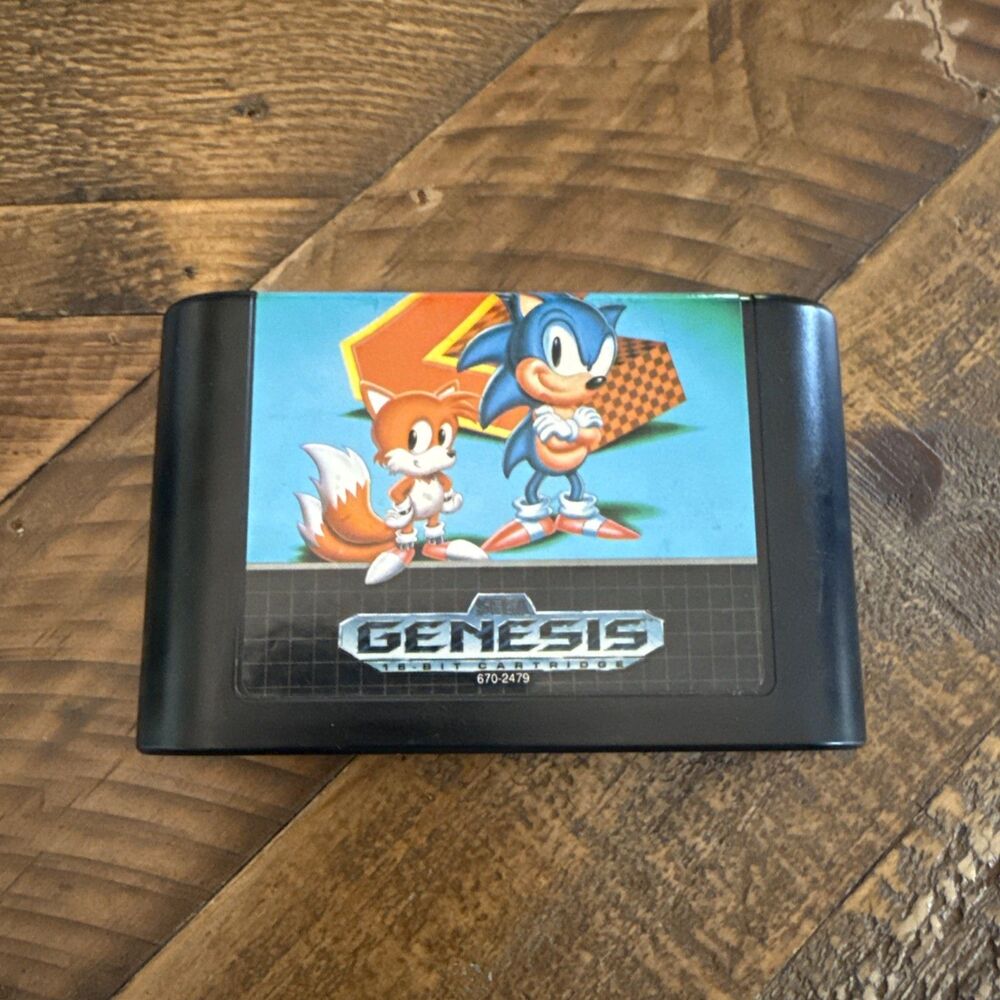 Sonic the Hedgehog 2 Sega Genesis Cartridge Only Tested Authentic Retro Game